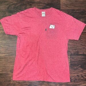 Men's Red Graphic T-Shirt Rip n Dip